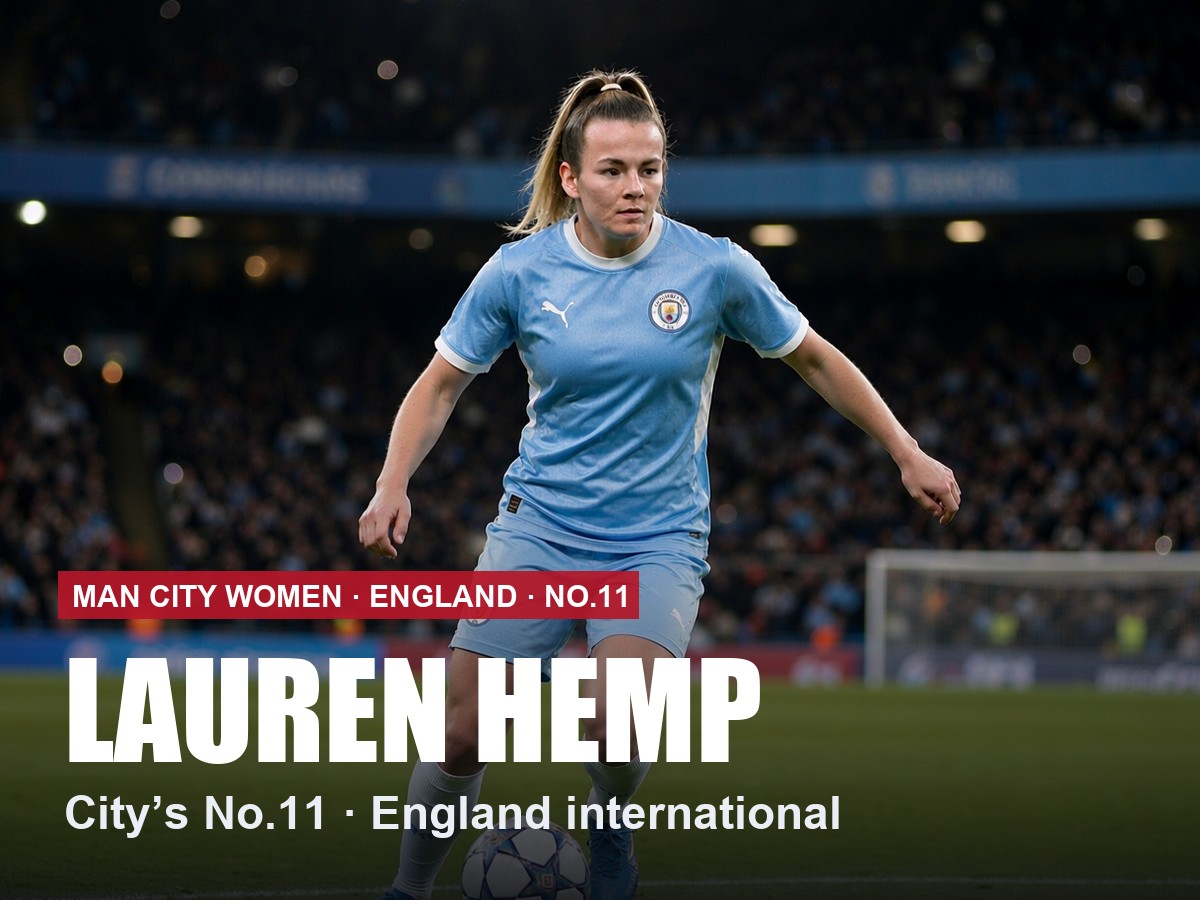 Lauren Hemp Manchester City Women number 11 shirt, 2026/27 season