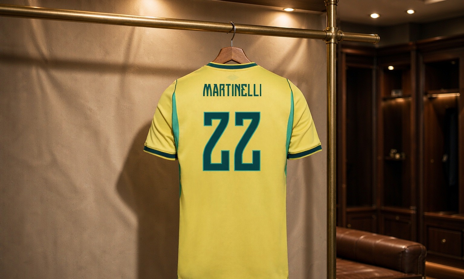 Our 2026/27 Al-Hilal No.11 shirt in the dressing room