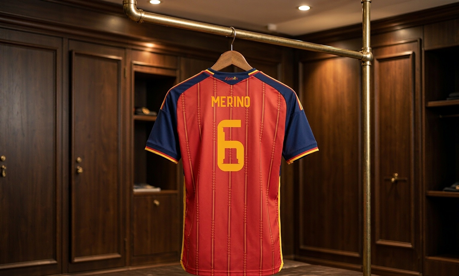 Our 2026/27 Arsenal No.23 shirt in the dressing room