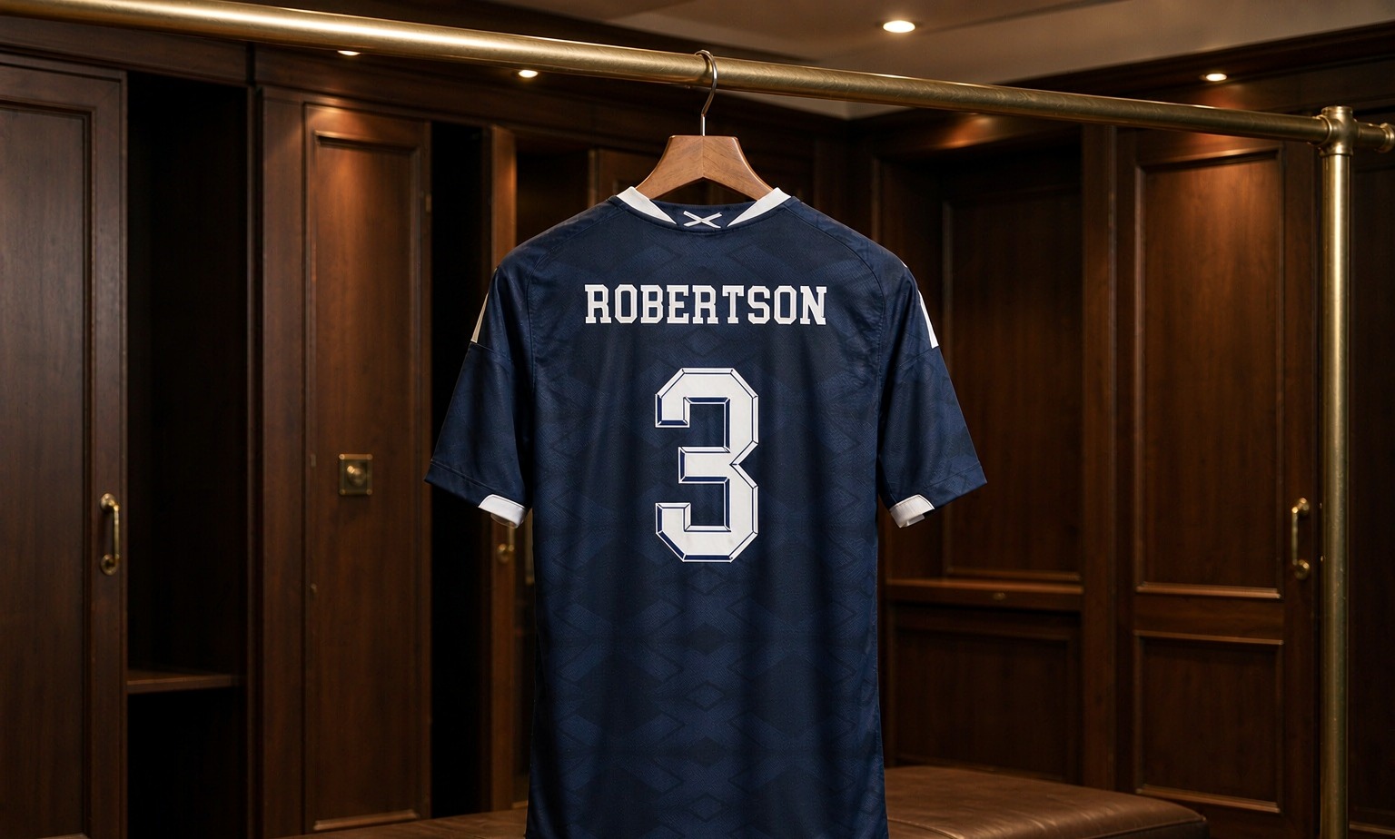 Our 2026/27 Tottenham Hotspur No.3 shirt in the dressing room