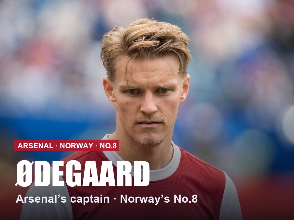 Martin Ødegaard Arsenal number 8 shirt, 2026/27 season