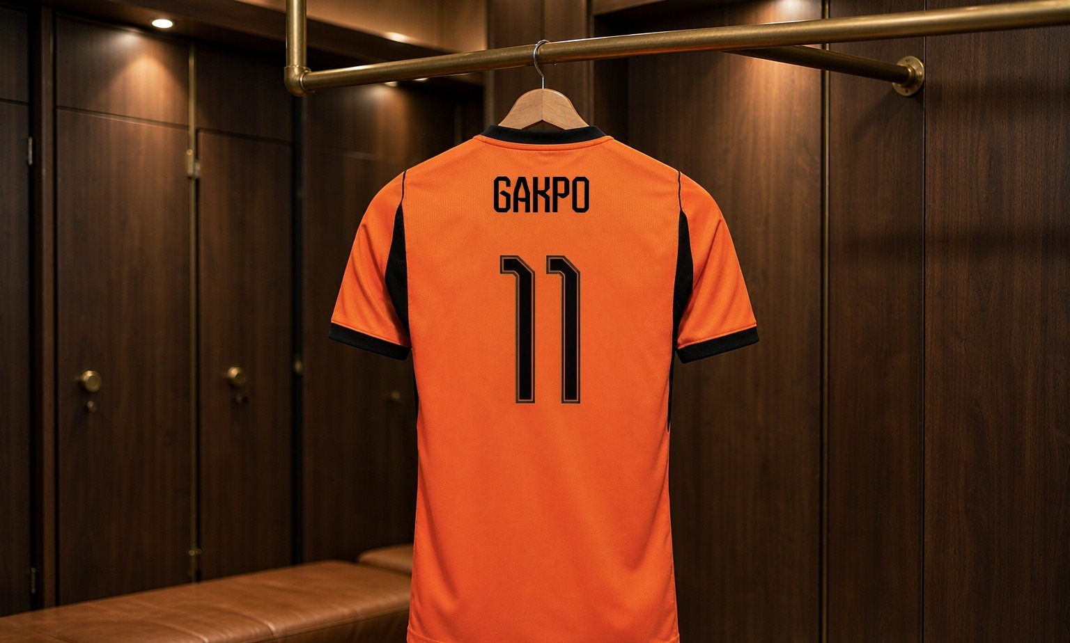Our 2026/27 Liverpool No.18 shirt in the dressing room