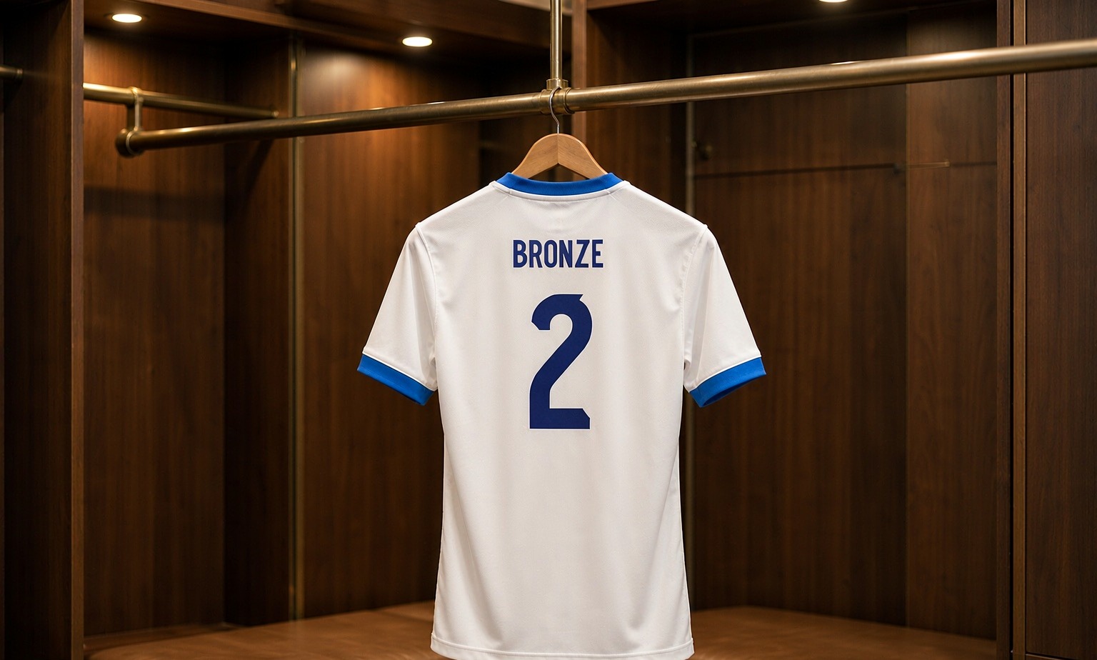 Our 2026/27 Chelsea Women No.2 shirt in the dressing room