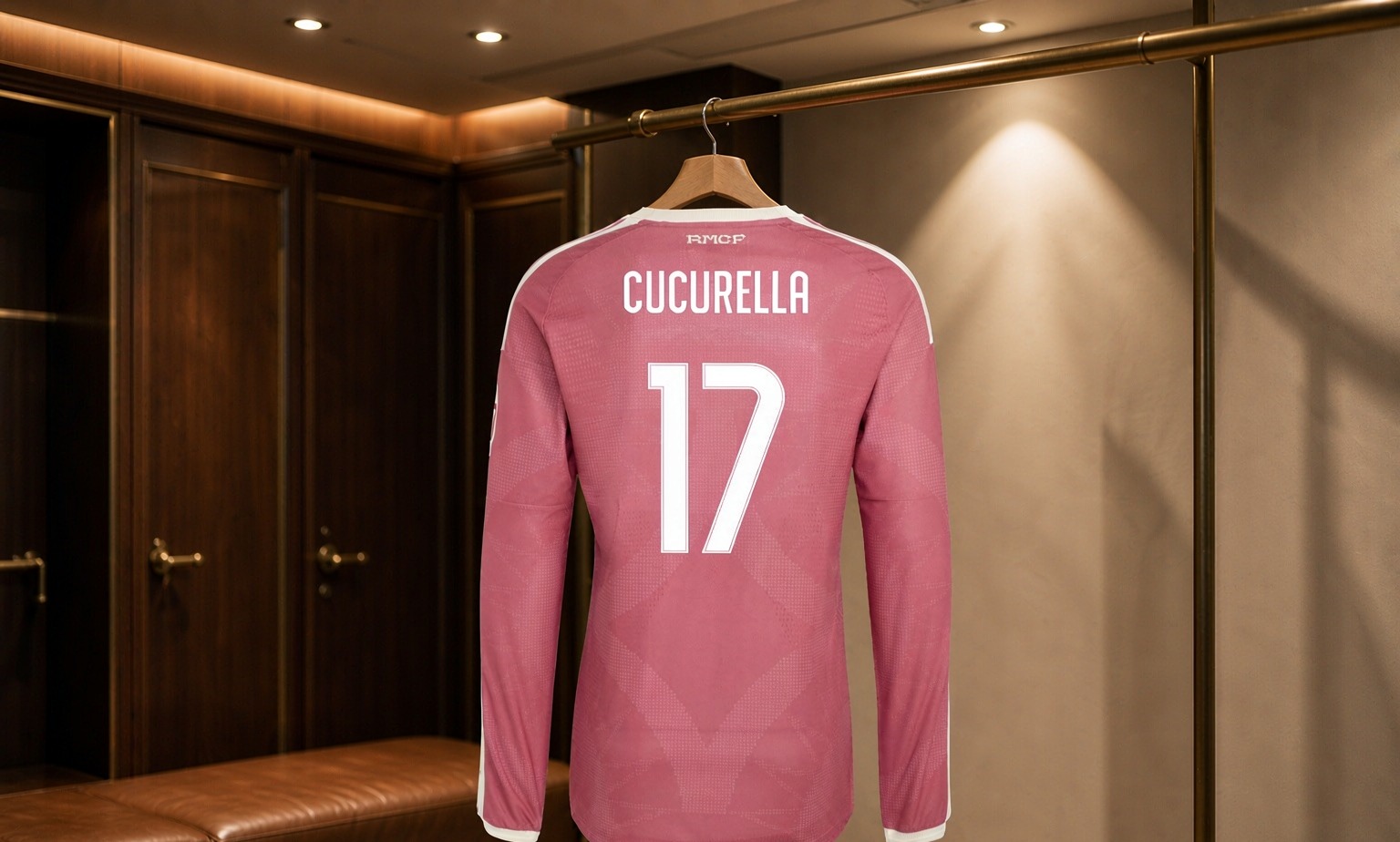 Our 2026/27 Real Madrid No.17 shirt in the dressing room