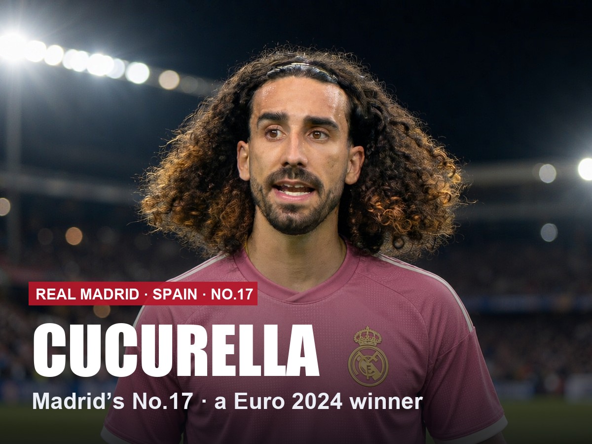 Marc Cucurella Real Madrid number 17 shirt, 2026/27 season