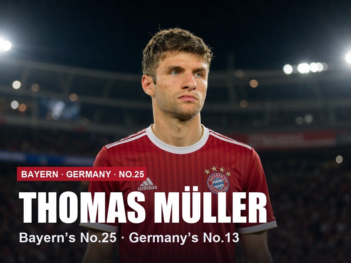 Thomas Müller Bayern Munich number 25 shirt, 2026/27 season