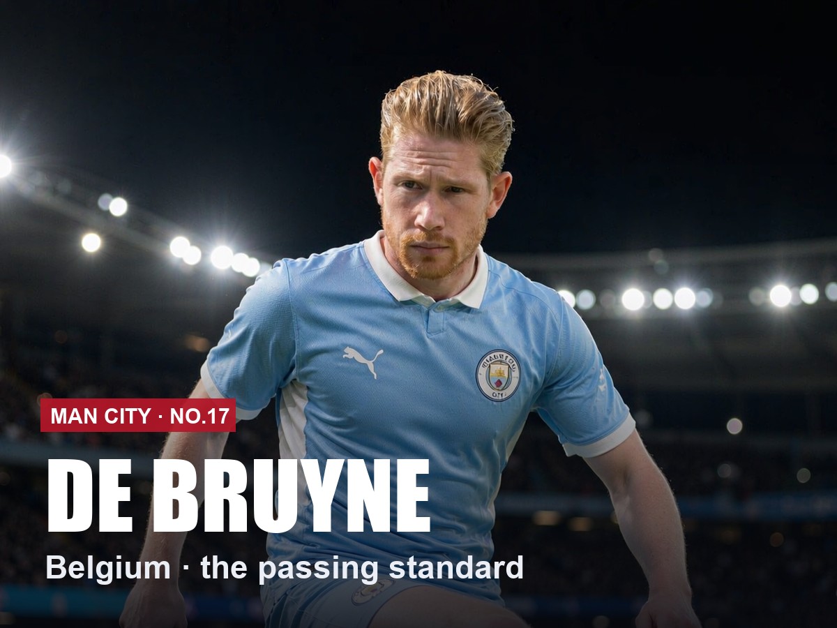Kevin De Bruyne Manchester City number 17 shirt, 2026/27 season