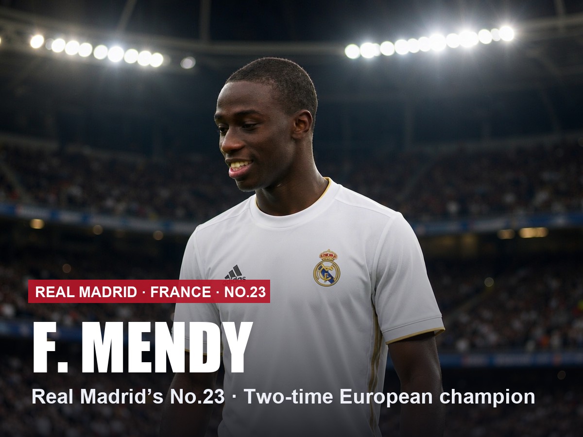 Ferland Mendy Real Madrid number 23 shirt, 2026/27 season