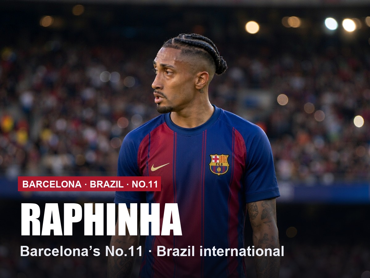 Raphinha Barcelona number 11 shirt, 2026/27 season