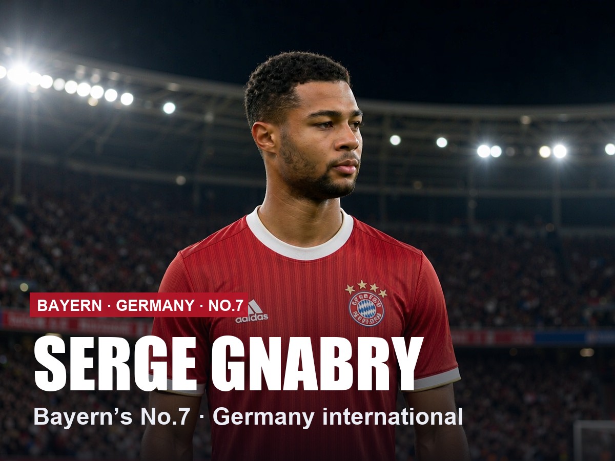 Serge Gnabry Bayern Munich number 7 shirt, 2026/27 season
