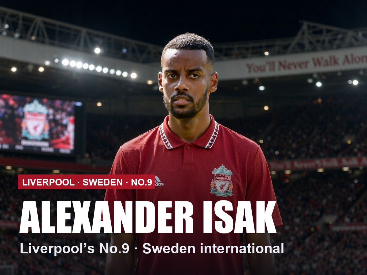 Alexander Isak Liverpool number 9 shirt, 2026/27 season