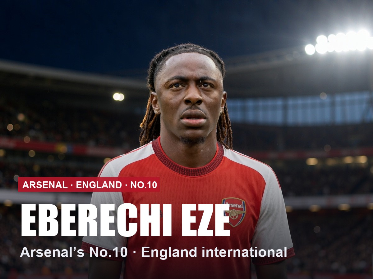 Eberechi Eze Arsenal number 10 shirt, 2026/27 season