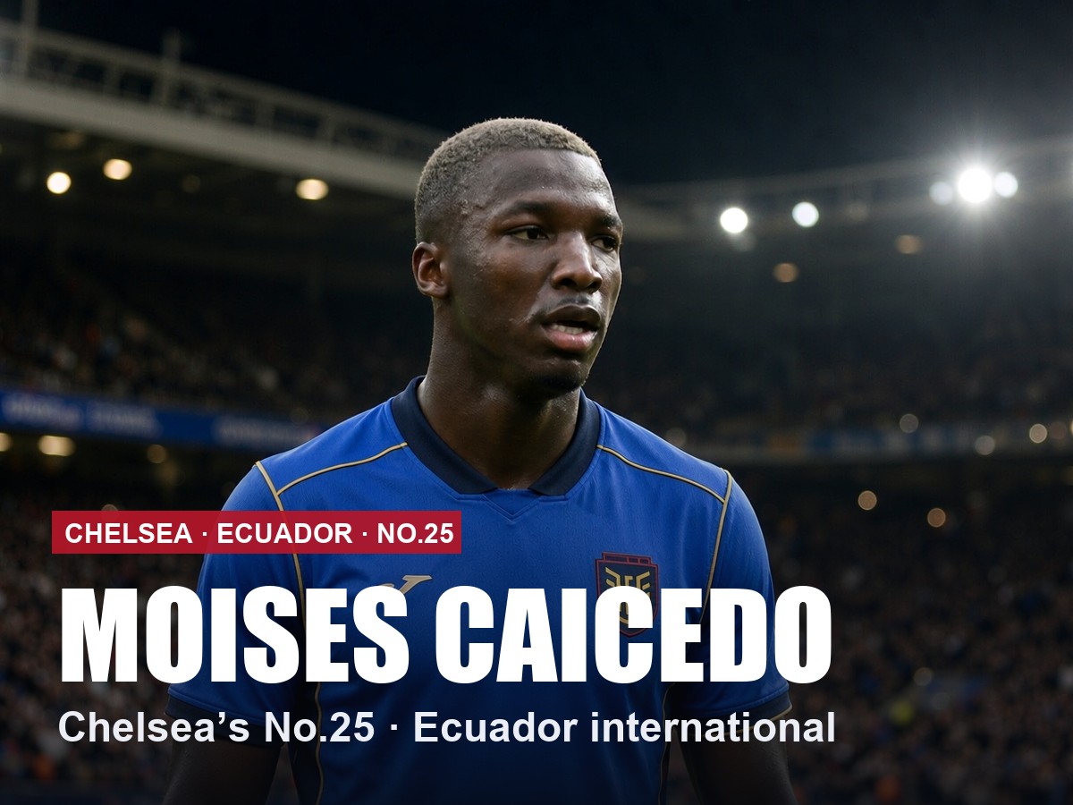 Moises Caicedo Chelsea number 25 shirt, 2026/27 season
