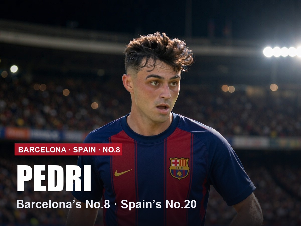 Pedri Barcelona number 8 shirt, 2026/27 season