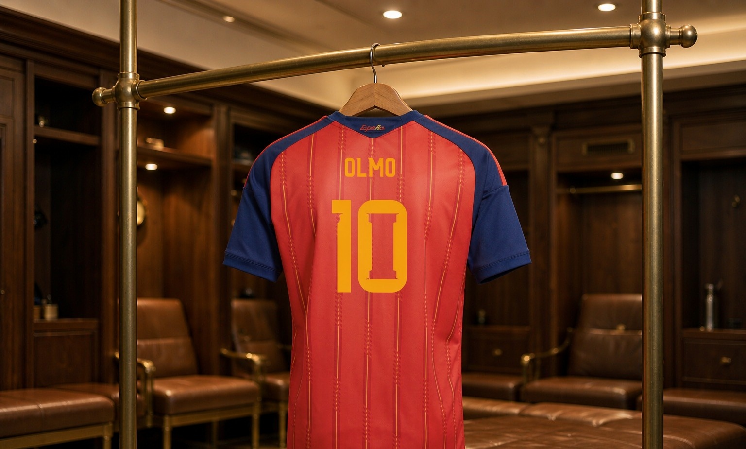 Our 2026/27 Barcelona No.10 shirt in the dressing room