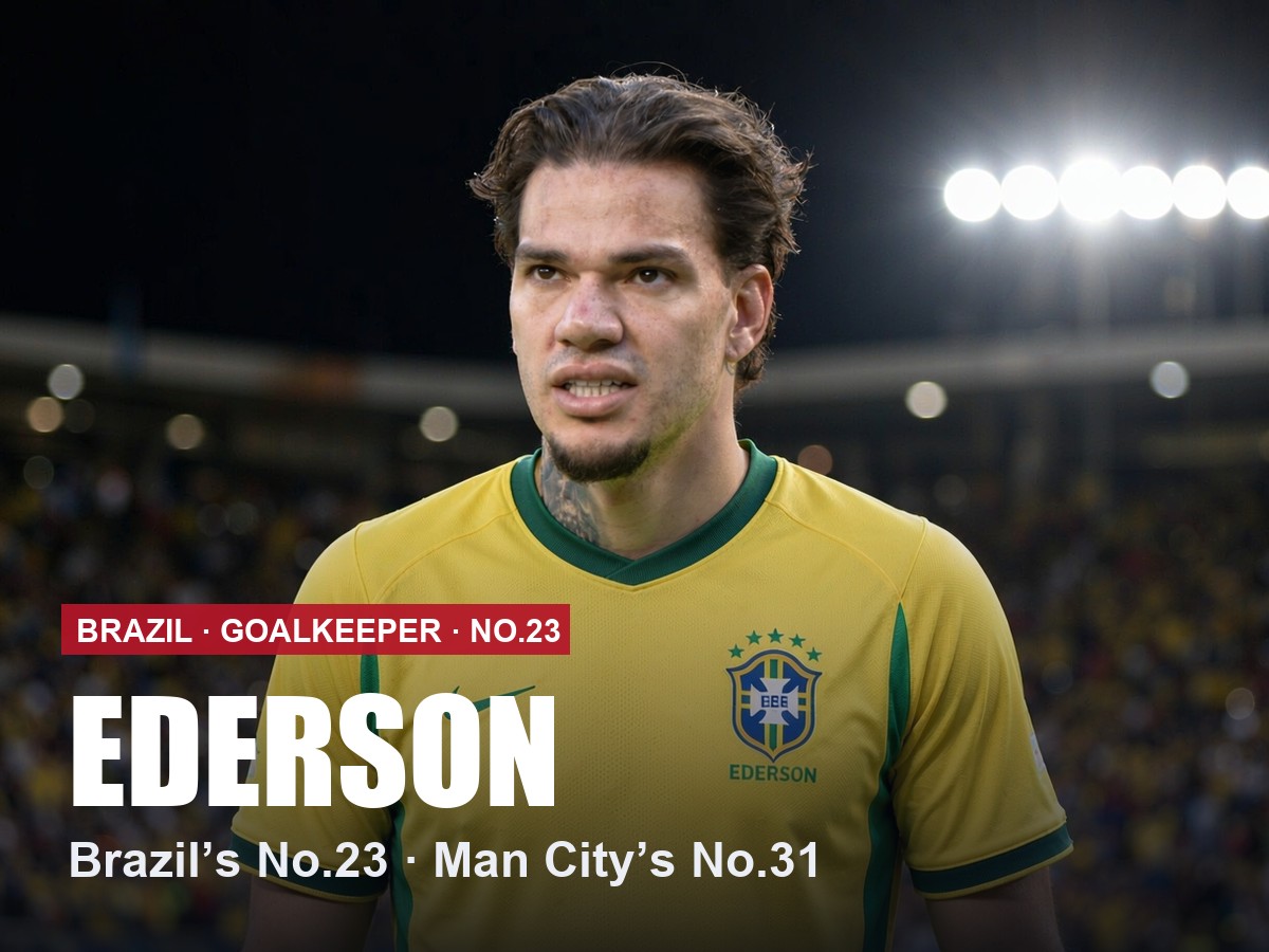 Ederson Brazil number 23 shirt, 2026/27 season