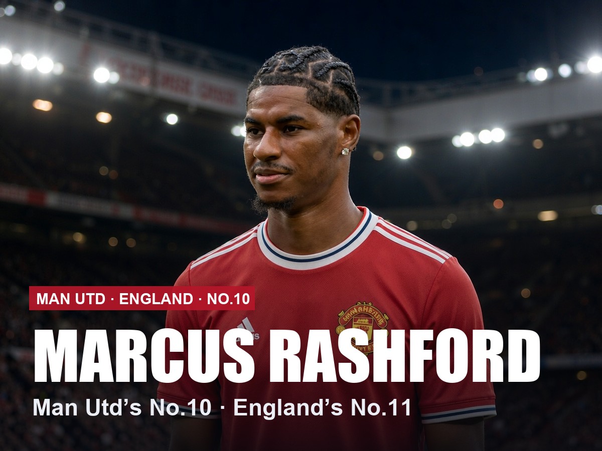 Marcus Rashford Man Utd number 10 shirt, 2026/27 season