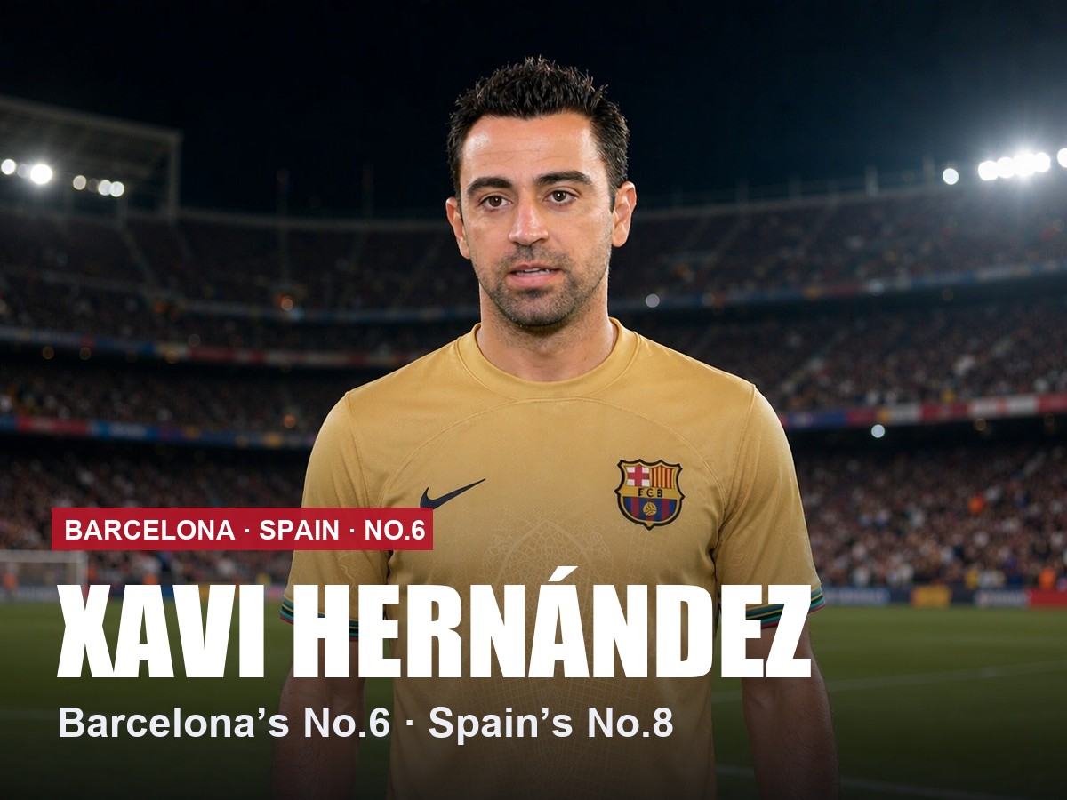 Xavi Hernández Barcelona number 6 shirt, 2026/27 season