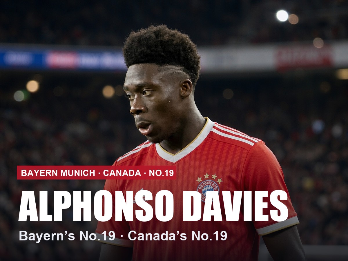 Alphonso Davies Bayern Munich number 19 shirt, 2026/27 season