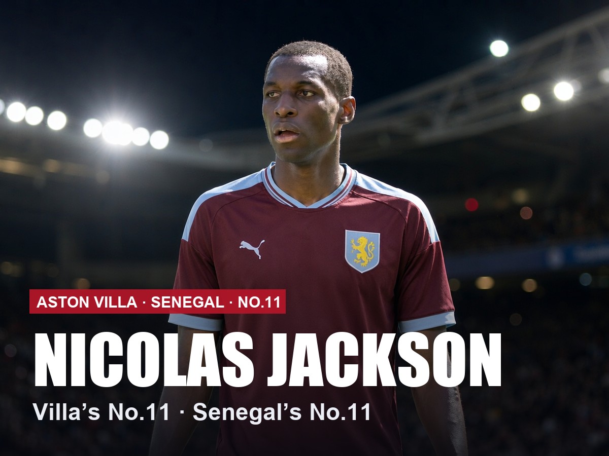 Nicolas Jackson Aston Villa number 11 shirt, 2026/27 season