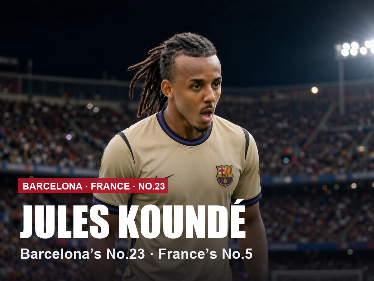 Jules Koundé Barcelona number 23 shirt, 2026/27 season