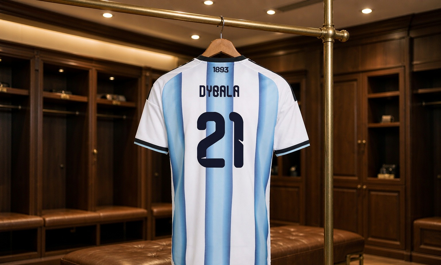 Our 2026/27 Roma No.21 shirt in the dressing room