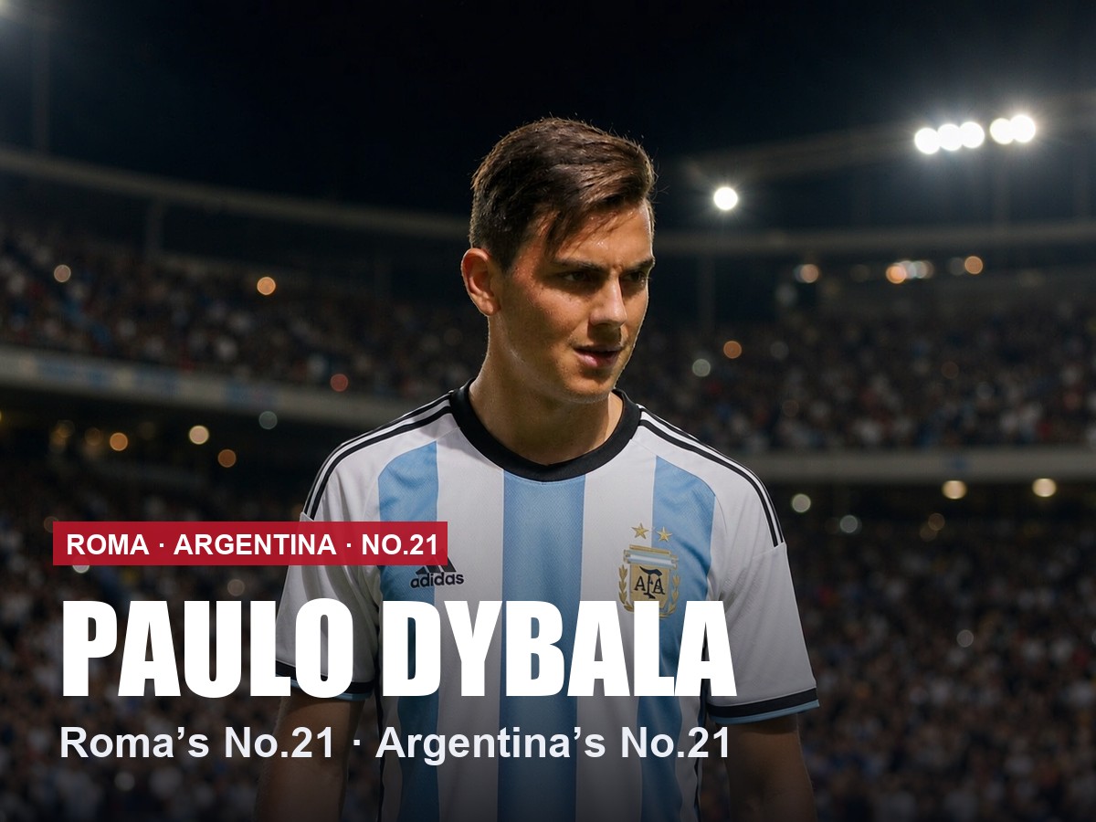 Paulo Dybala Roma number 21 shirt, 2026/27 season