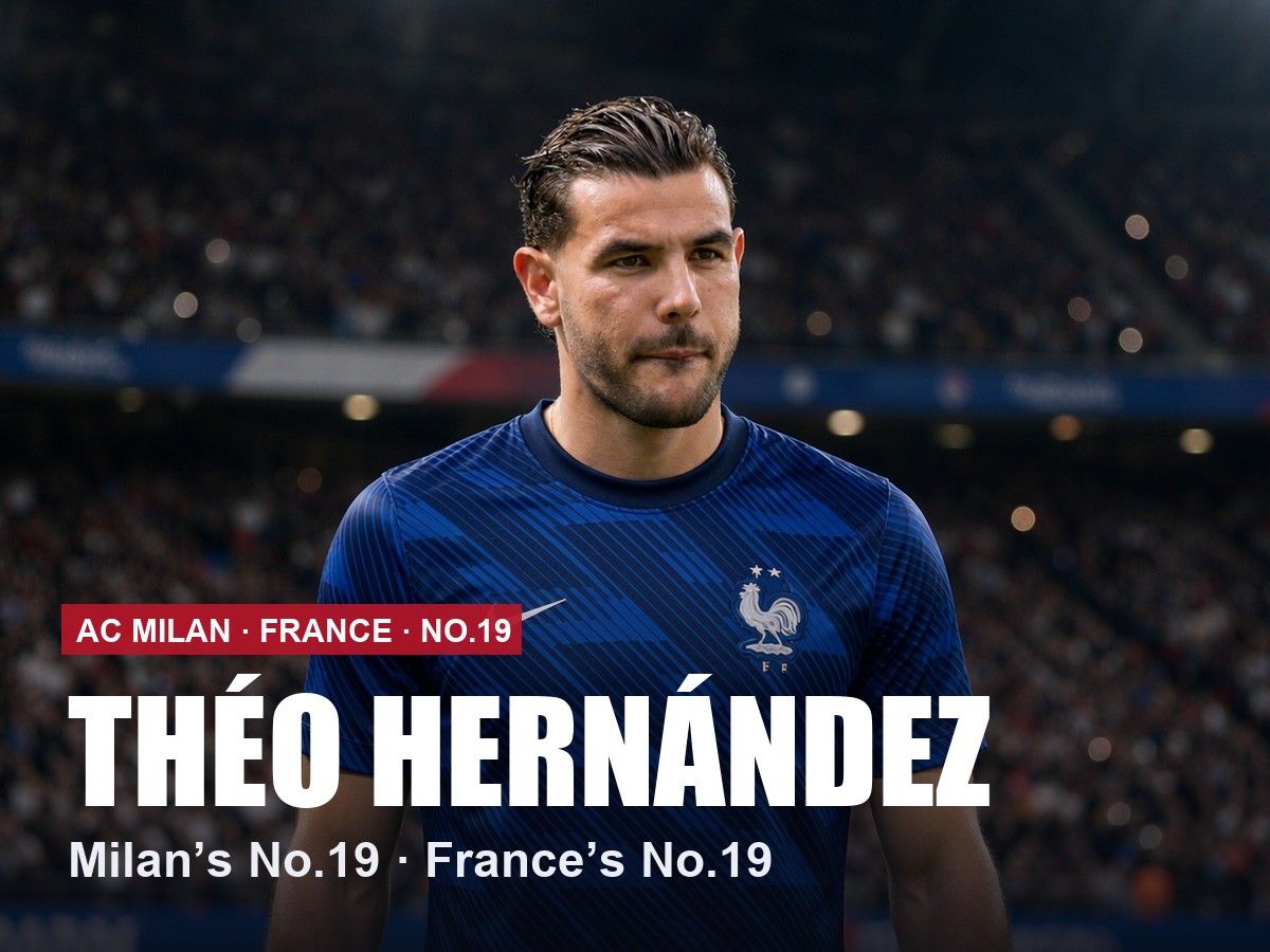 Theo Hernandez AC Milan number 19 shirt, 2026/27 season