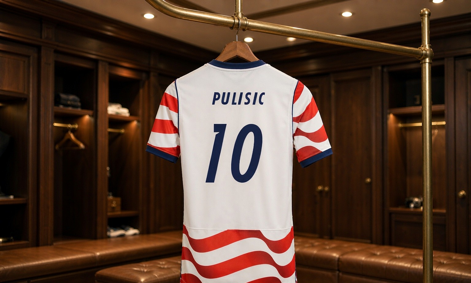 Our 2026/27 AC Milan No.11 shirt in the dressing room