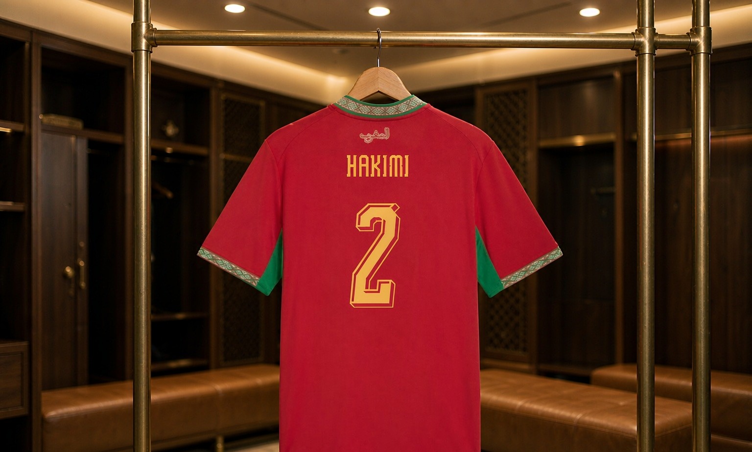 Our 2026/27 Paris Saint-Germain No.2 shirt in the dressing room