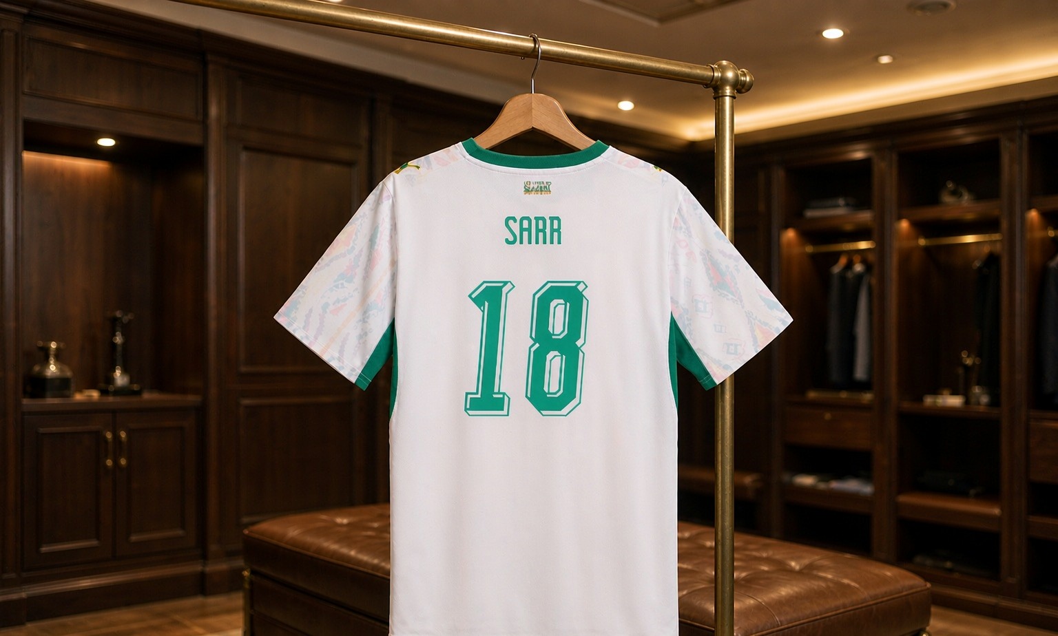 Our 2026/27 Crystal Palace No.7 shirt in the dressing room