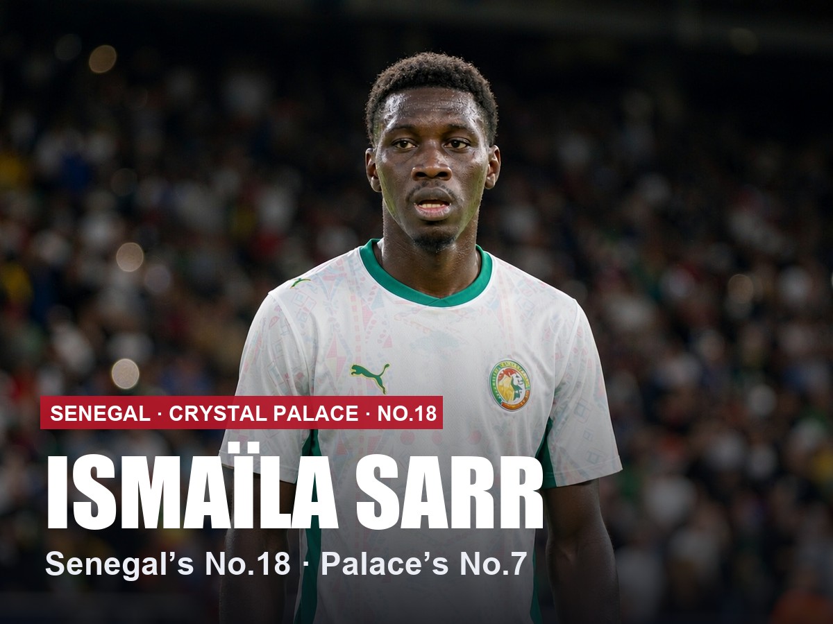 Ismaila Sarr Crystal Palace number 7 shirt, 2026/27 season