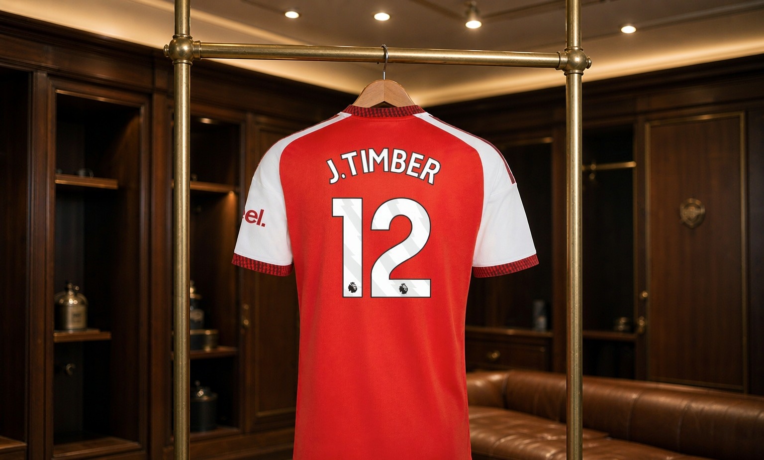 Our 2026/27 Arsenal No.12 shirt in the dressing room