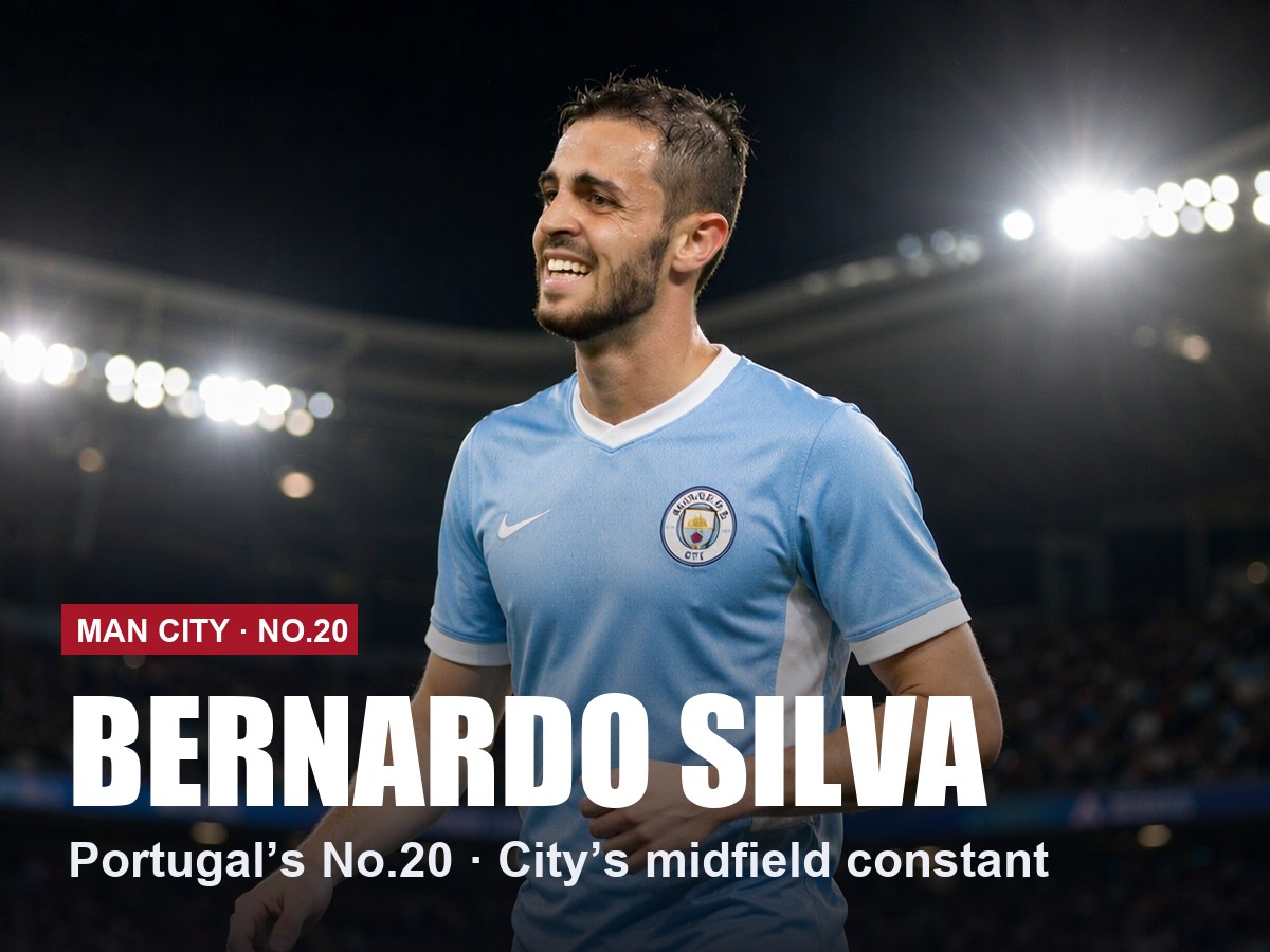 Bernardo Silva Manchester City number 20 shirt, 2026/27 season