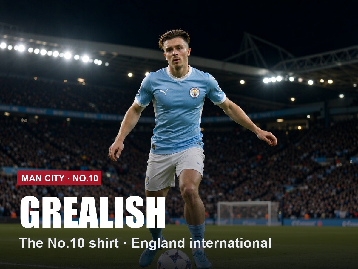 Jack Grealish Manchester City number 10 shirt, 2026/27 season