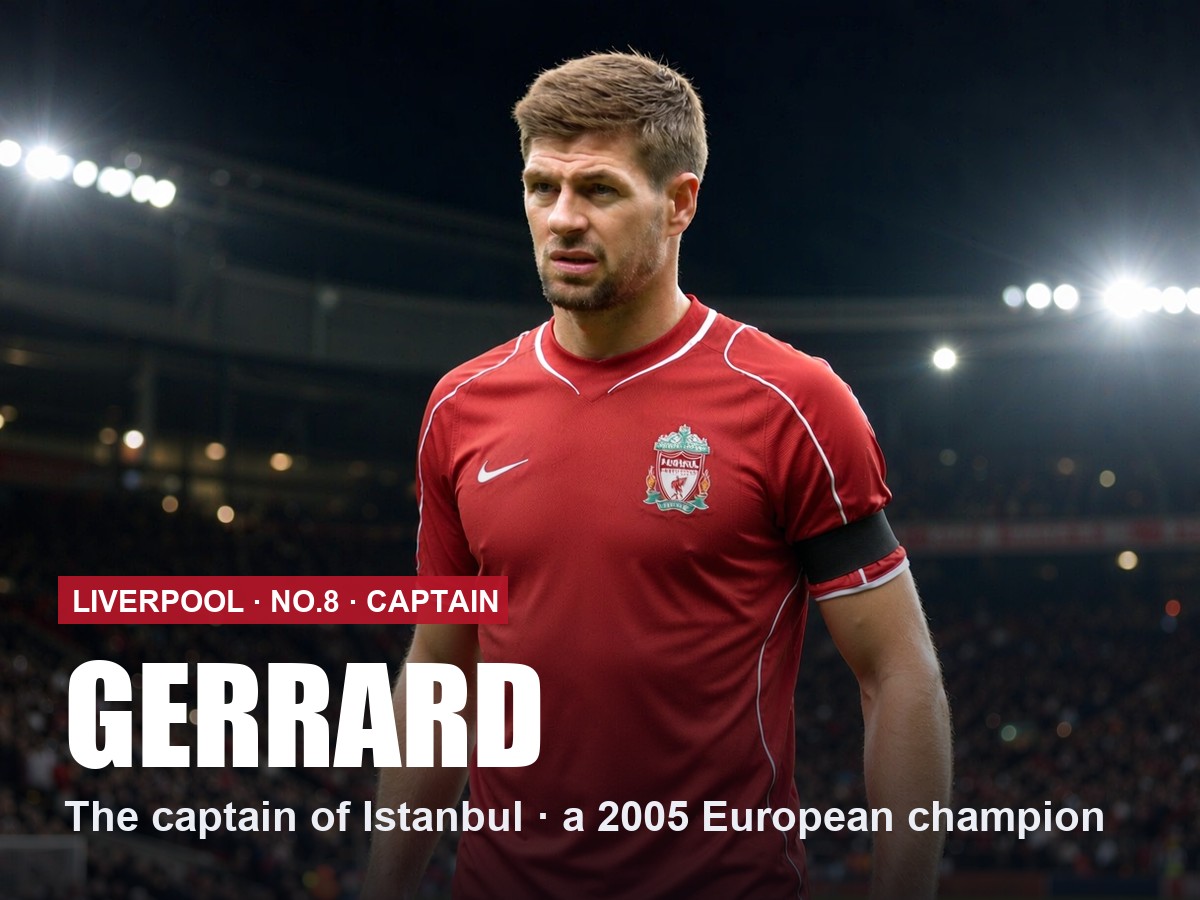 Steven Gerrard Liverpool number 8 shirt, 2026/27 season