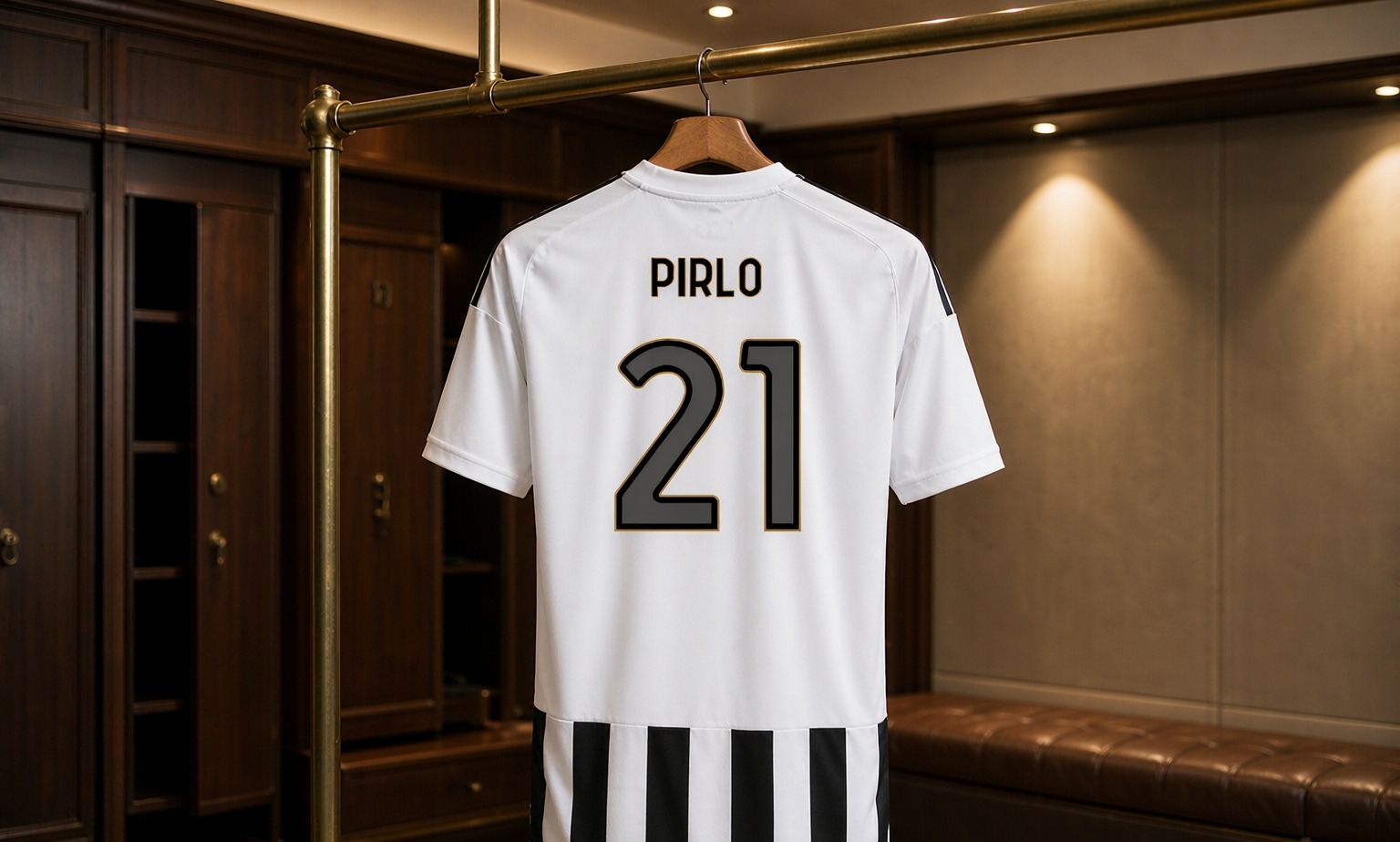 Our 2026/27 Juventus No.21 shirt in the dressing room