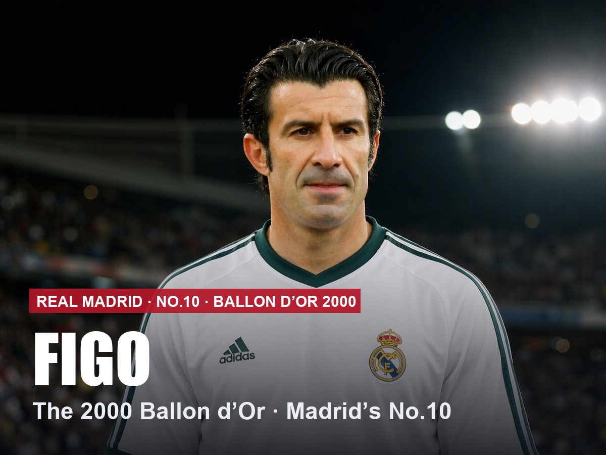 Luis Figo Real Madrid number 10 shirt, 2026/27 season