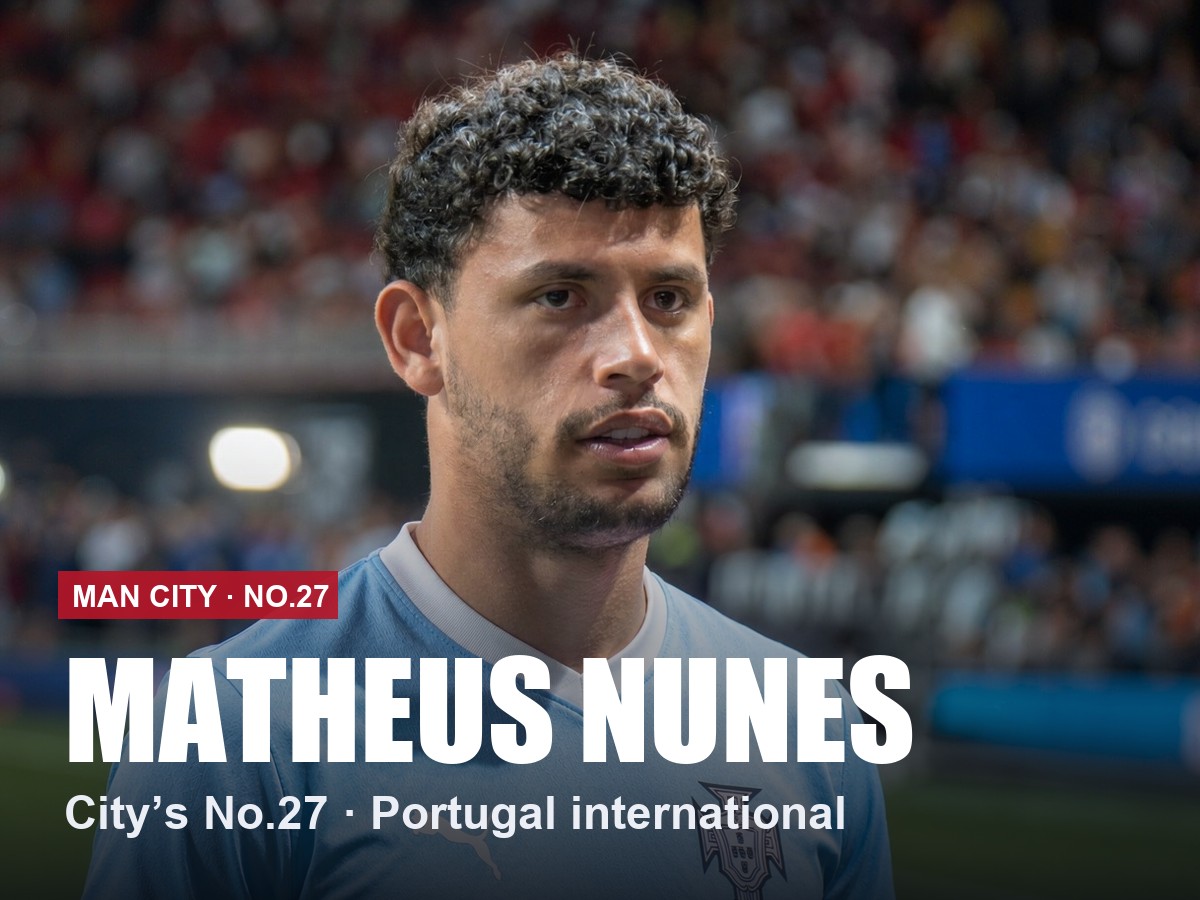 Matheus Nunes Manchester City number 27 shirt, 2026/27 season