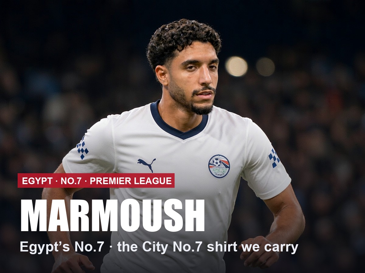 Omar Marmoush Manchester City number 7 shirt, 2026/27 season