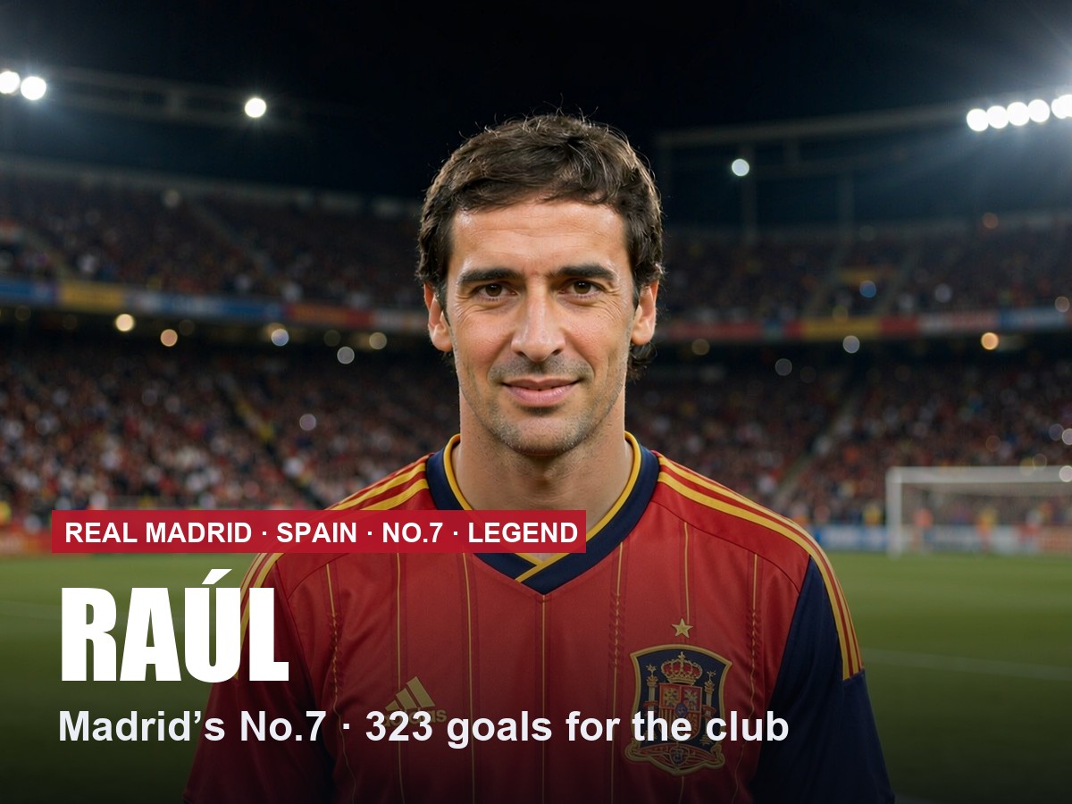 Raúl Real Madrid number 7 shirt, 2026/27 season