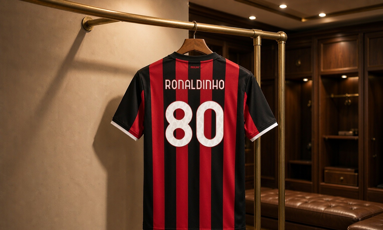 Our 2026/27 Brazil No.10 shirt in the dressing room