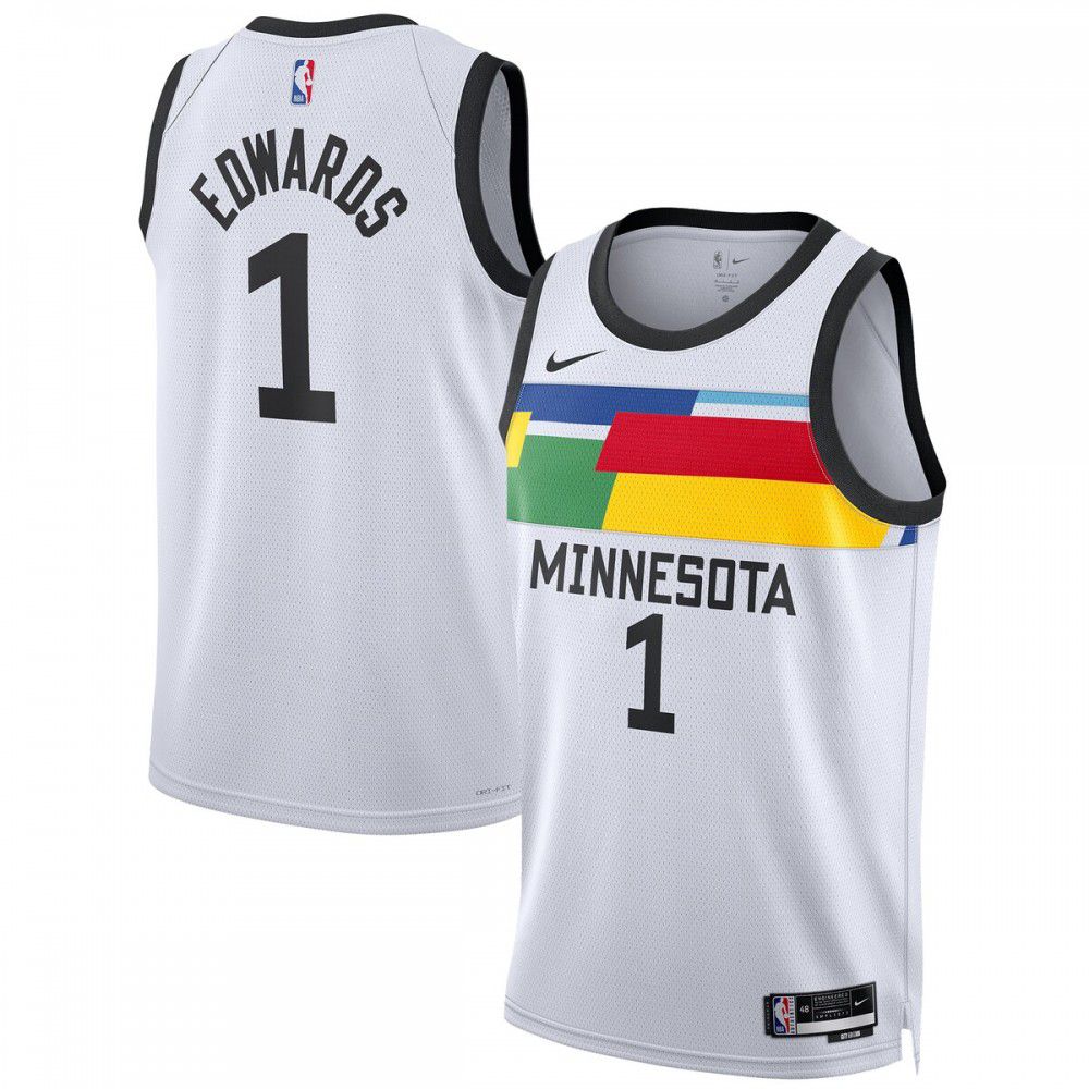 Anthony Edwards Minnesota Timberwolves Unisex 2022/23 Swingman Jersey - City Edition - White