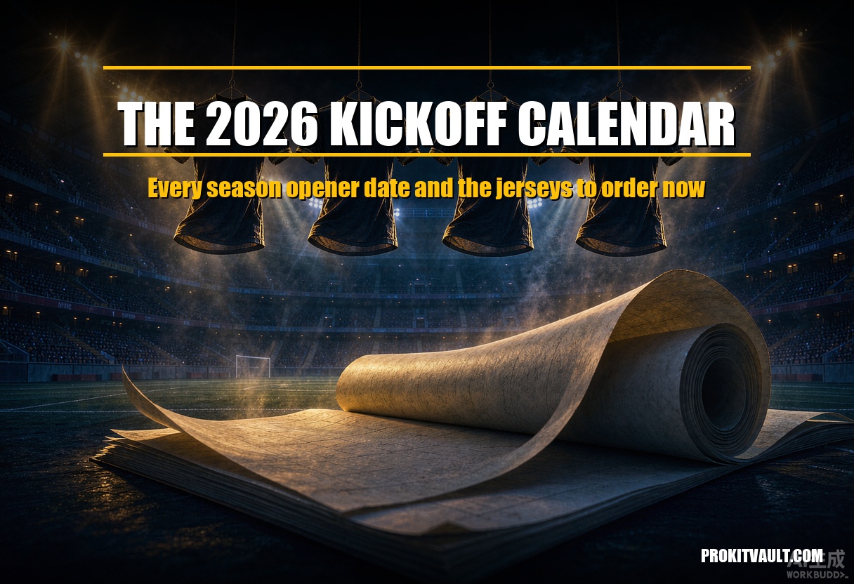 The 2026 Kickoff Calendar: Every Season Opener and the Jerseys to Order Now