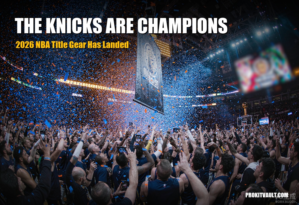 New York Knicks 2026 NBA Champions jerseys spotlight cover