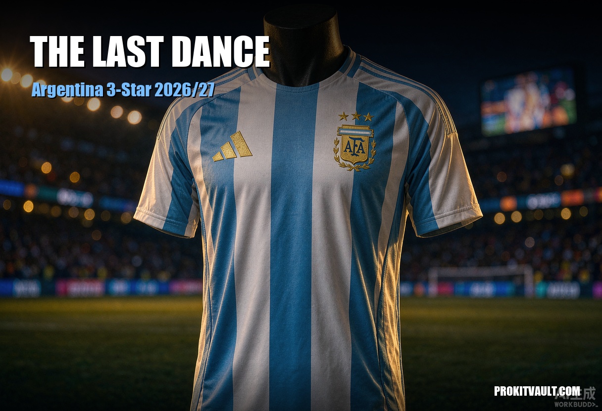 Argentina 3-star Messi jersey