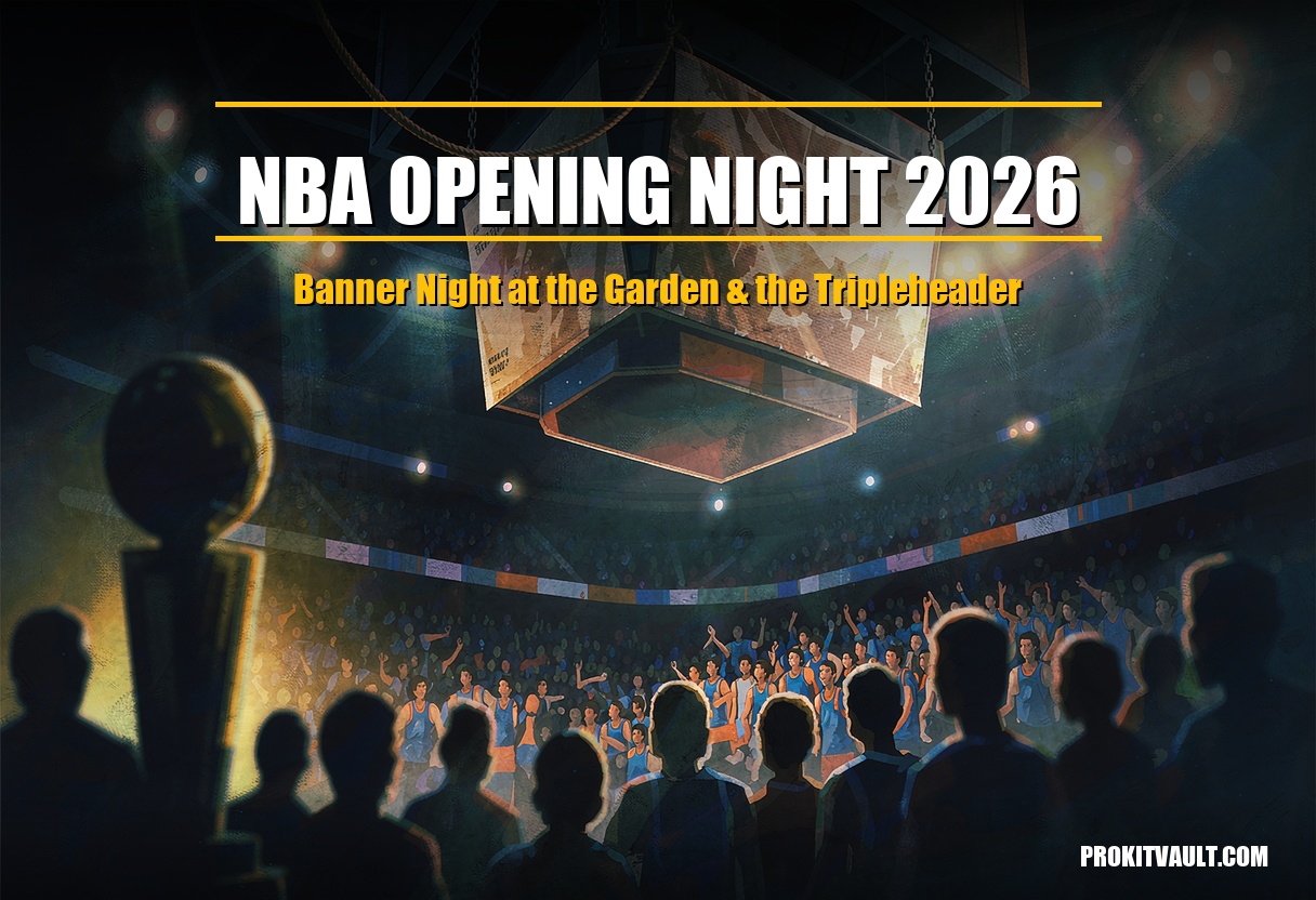 NBA Opening Night 2026: Banner Night at the Garden, a Tripleheader on NBC and the Jerseys to Wear October 20 cover
