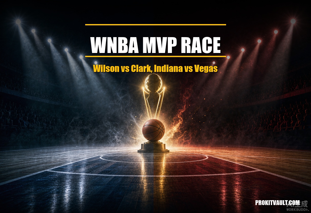 2026 WNBA MVP race A'ja Wilson vs Caitlin Clark spotlight cover