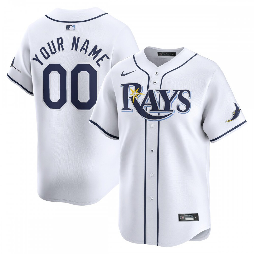 Tampa Bay Rays Home Limited Custom Jersey - White
