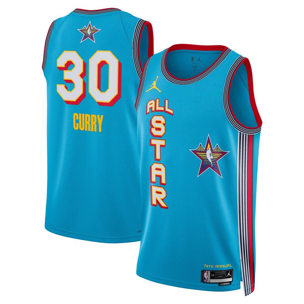 Stephen Curry Jordan Brand Unisex Light Blue 2025 NBA All-Star Game Swingman Player Jersey
